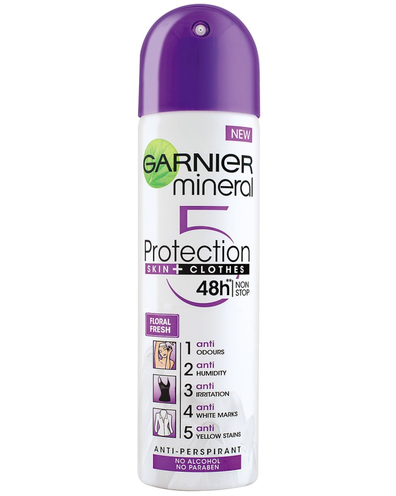 Garnier Mineral Protection 5 Floral Fresh -    "Garnier Deo Mineral" - 