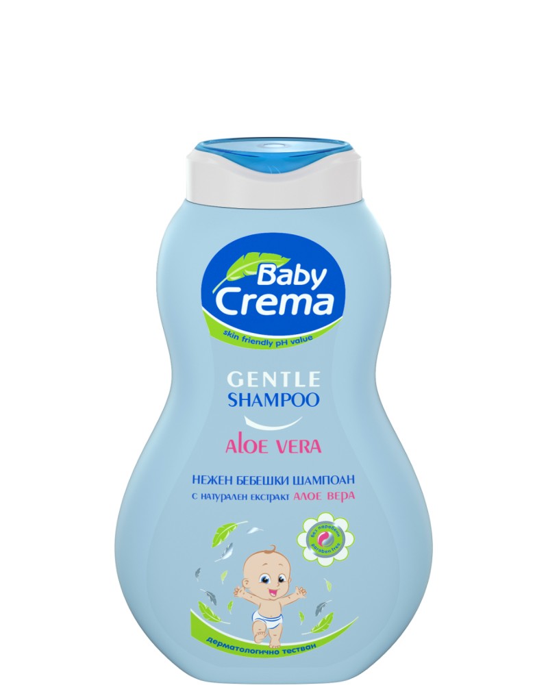 Бебешки шампоан Baby Crema - С натурален екстракт от алое вера - шампоан