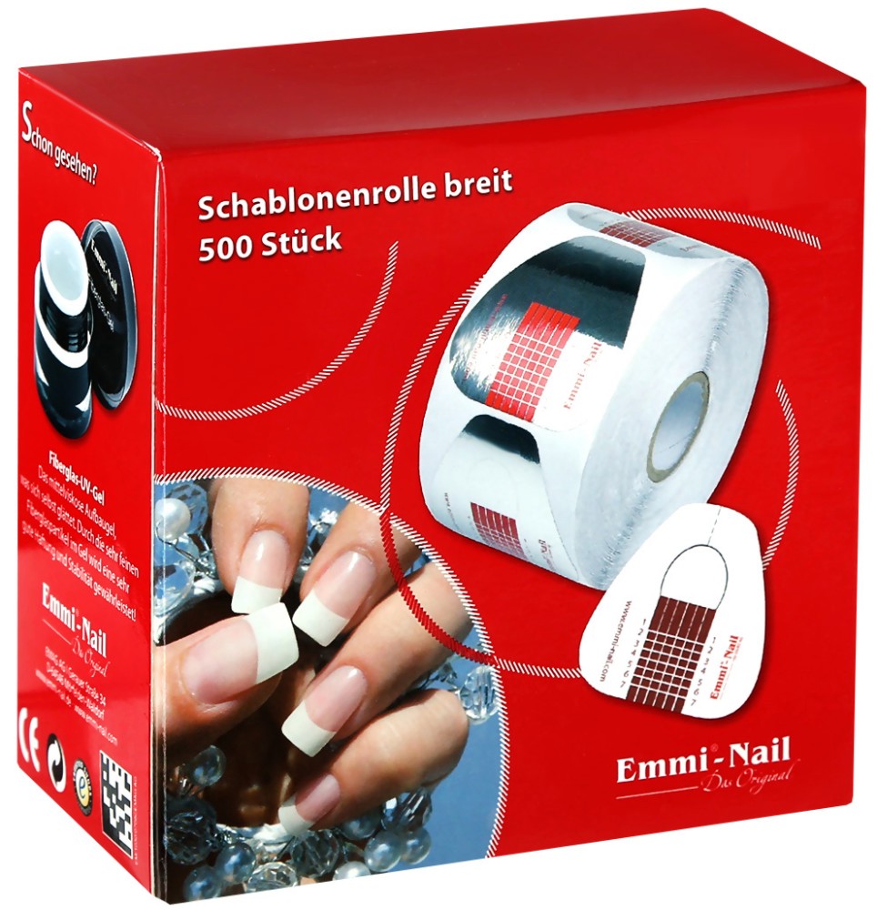 Emmi-Nail Schablonenrolle Breit -   500          - 
