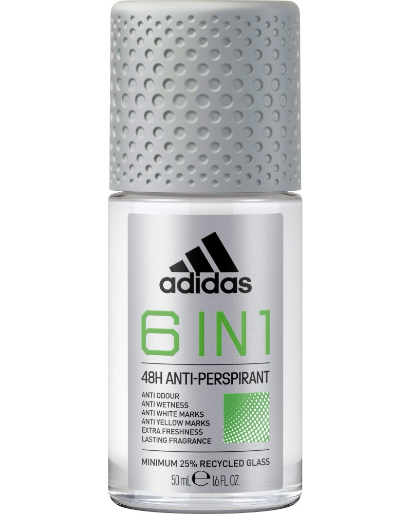 Adidas Men 6 in 1 Anti-Perspirant Roll-On -       - 