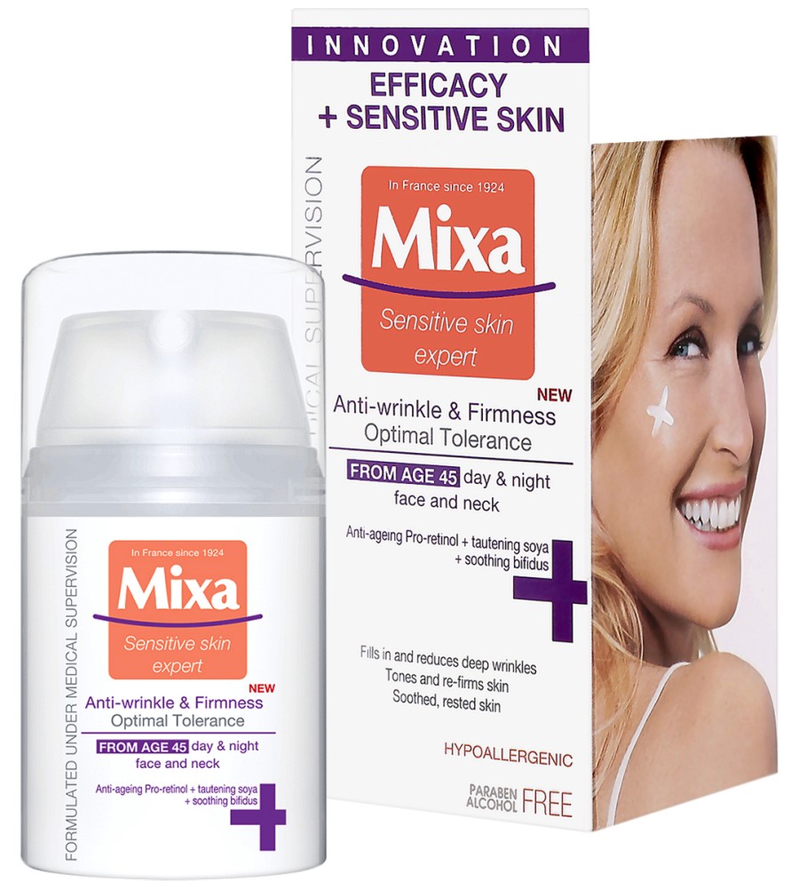 Mixa Optimal Tolerance Anti-wrinkle & Firmness 45+ -           "Optimal Tolerance" - 