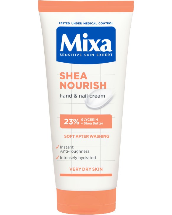 Mixa Shea Nourish Hand & Nail Cream -         - 