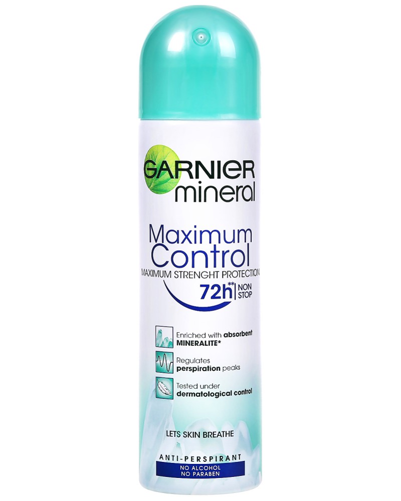 Garnier Mineral Intensive 72h Maximum Control -    "Garnier Deo Mineral" - 
