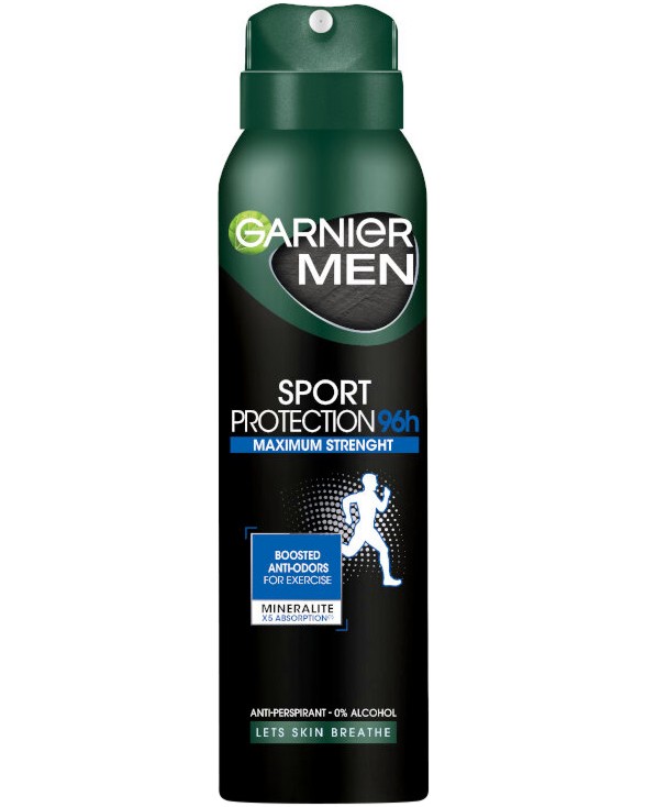 Garnier Men Sport 96h Anti-Perspirant -      Garnier Deo Mineral - 