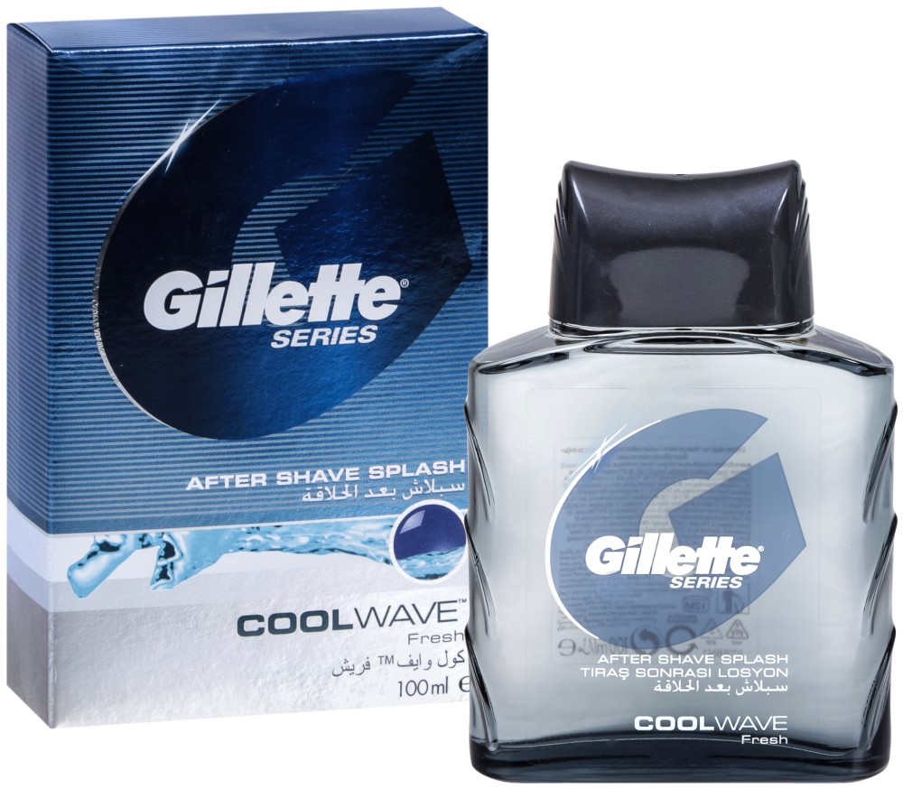 Gillette Series After Shave Splash Cool Wave -       "Series" - 