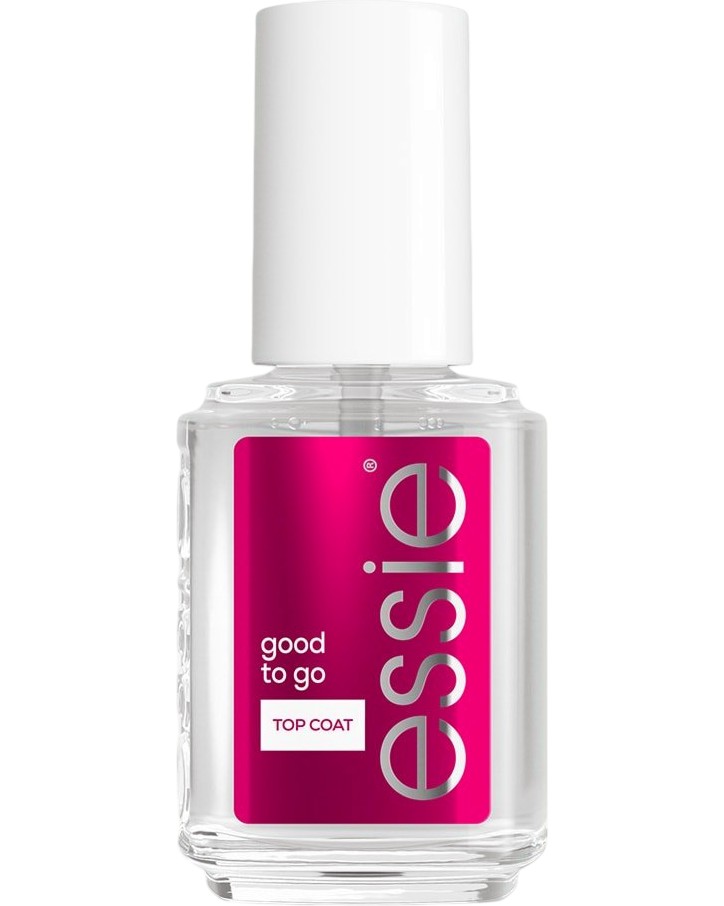 Essie Good to Go Top Coat Essie Good to Go Top Coat - Бързосъхнещ топ лак за нокти с интензивен гланцов завършек - лак
