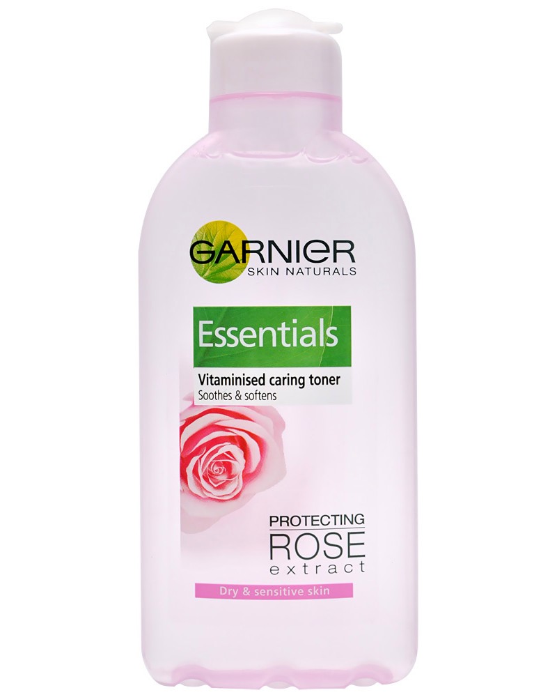 Garnier Essentials Vitaminised Caring Toner Rose Extract -         "Garnier Essentials" - 