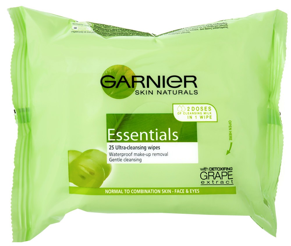 Garnier Essentials 25-Ultra Cleansing Wipes -          -  