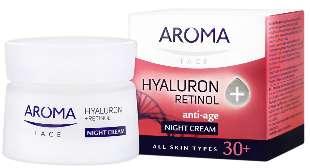 Aroma Anti-age Hyaluron Retinol Night Cream 30+ -         - 