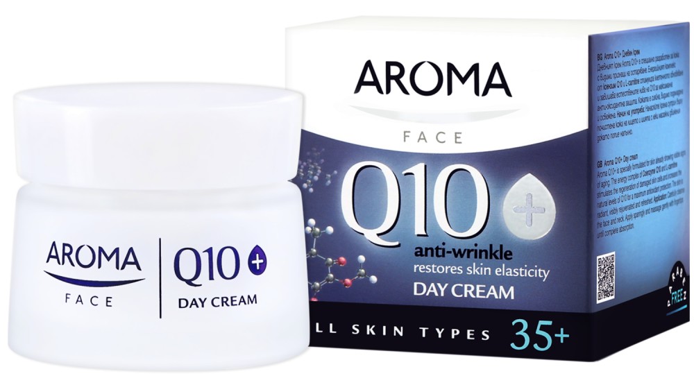 Aroma Q10+ Anti-Wrinkle Day Cream - 35+ -         - 