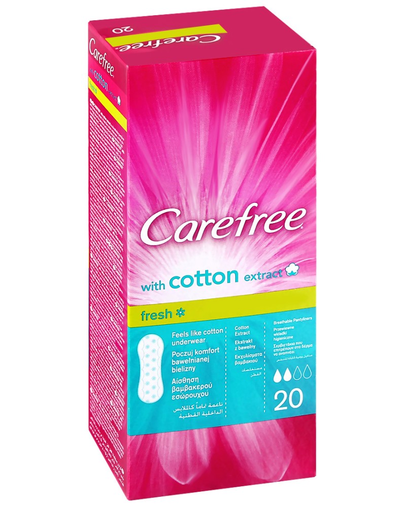 Carefree Cotton Extract Fresh - 20  58      -  