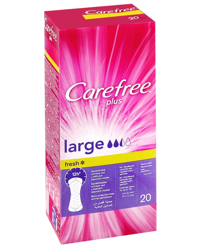 Carefree Plus Large Fresh - 20    -  