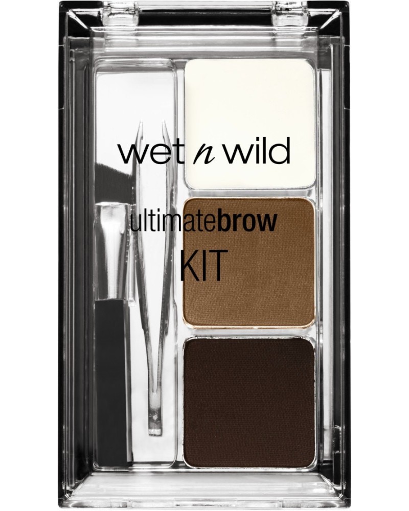 Wet'n'Wild Ultimate Brow Kit Wet'n'Wild Ultimate Brow Kit - Палитра за вежди с четка и пинсета - продукт
