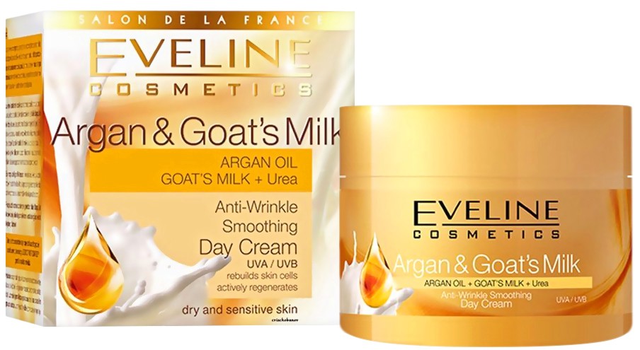 Eveline Argan & Goat's Milk Anti-Winkle Nourishing and Soothing Night Cream -        "Argan & Goat's Milk" - 