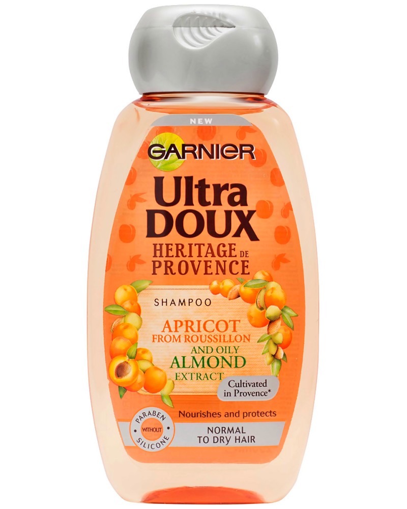 Garnier Ultra Doux Provence Apricot And Almond Shampoo -            250 ÷ 400 ml - 