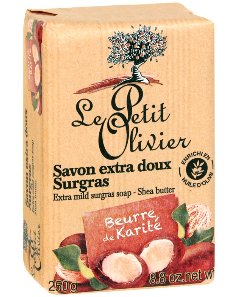 Le Petit Olivier Extra Mild Surgras Soap Shea Butter -        - 