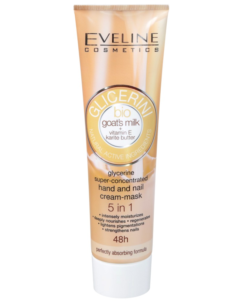 Eveline Bio Goat's Milk Glycerine Hand & Nail Cream-Mask 5 in 1 -  -        5  1 - 