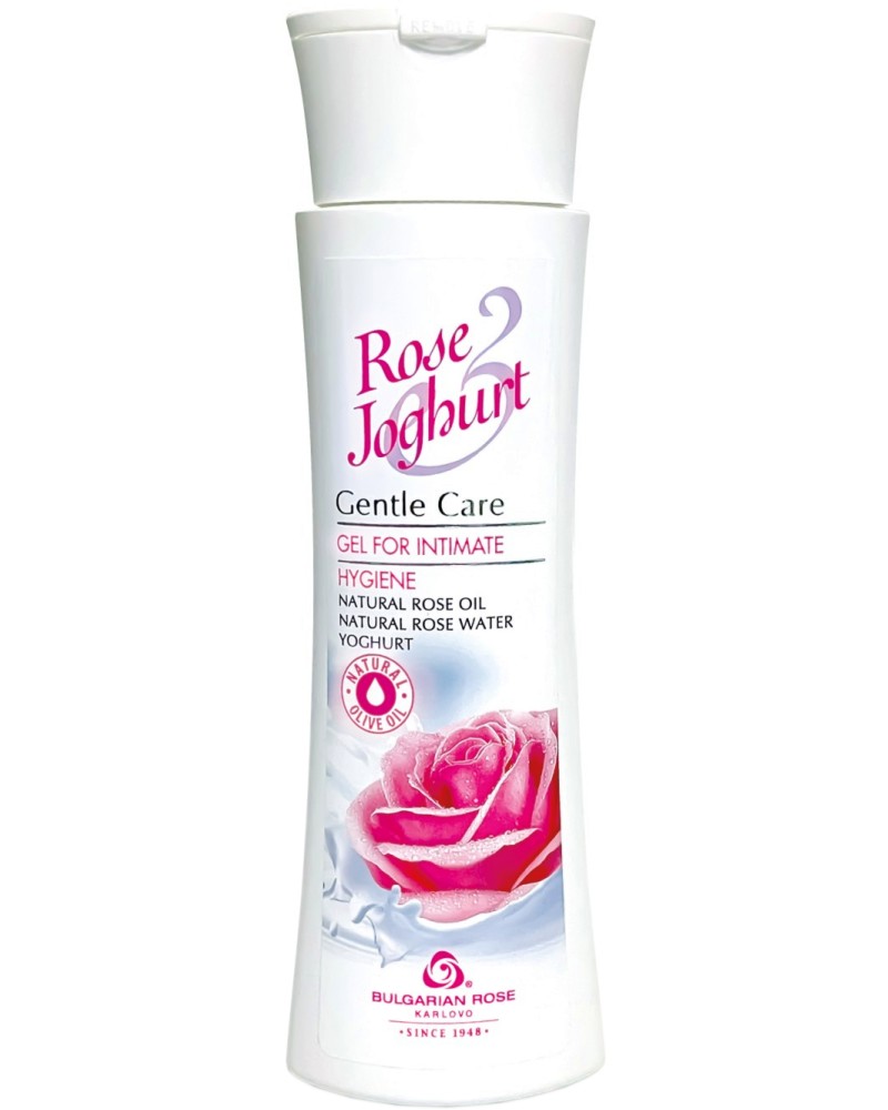 Гел за интимна хигиена с розово масло и йогурт Bulgarian Rose Гел за интимна хигиена с розово масло и йогурт Bulgarian Rose - От серията Rose Joghurt - гел