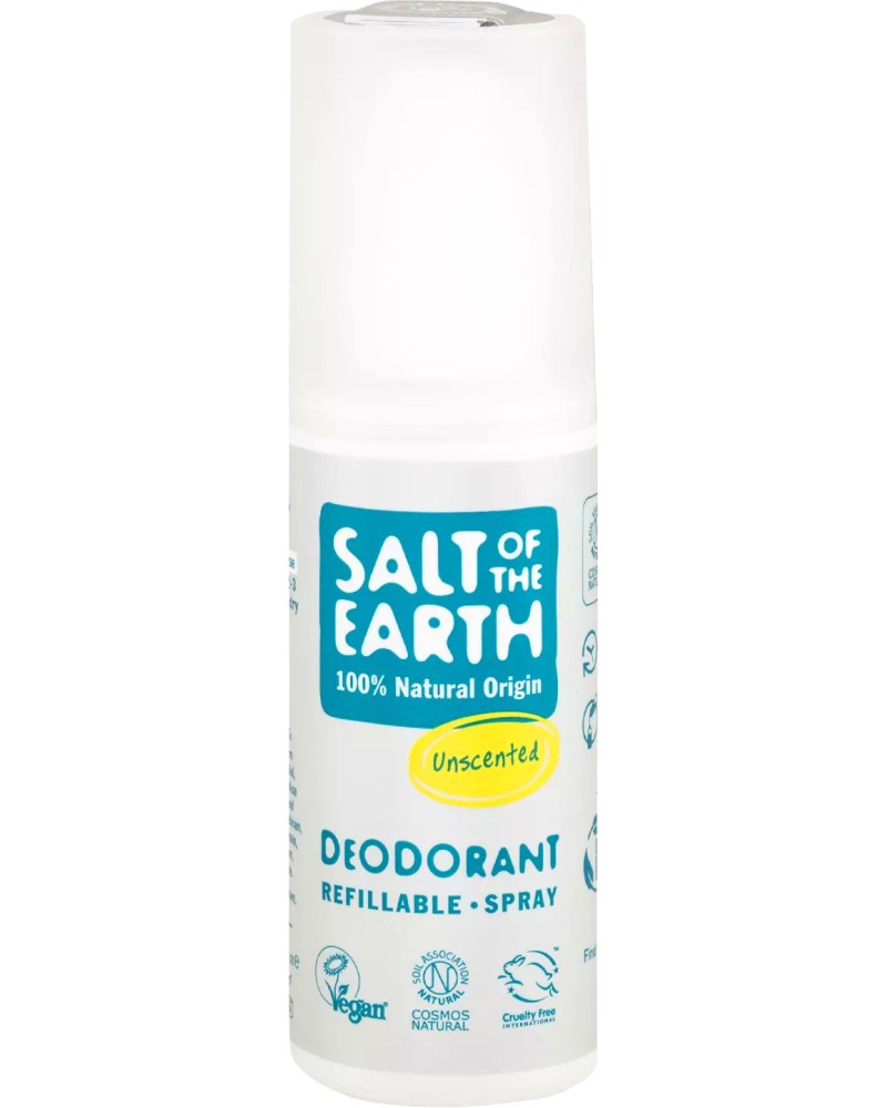 Salt Of The Earth Natural Deodorant Salt Of The Earth Natural Deodorant - Натурален спрей дезодорант без аромат - дезодорант