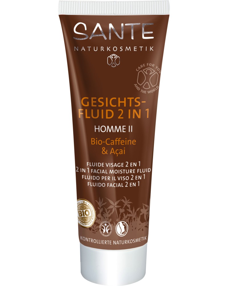 Sante Homme II 2 in 1 Facial Moisture Fluid - ���������� ����� �� ���� 2 � 1 �� ������� Homme II - �������