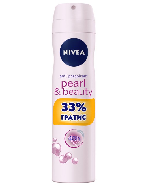 Nivea Pearl & Beauty Nivea Pearl & Beauty - Дезодорант против изпотяване с 33% гратис - дезодорант