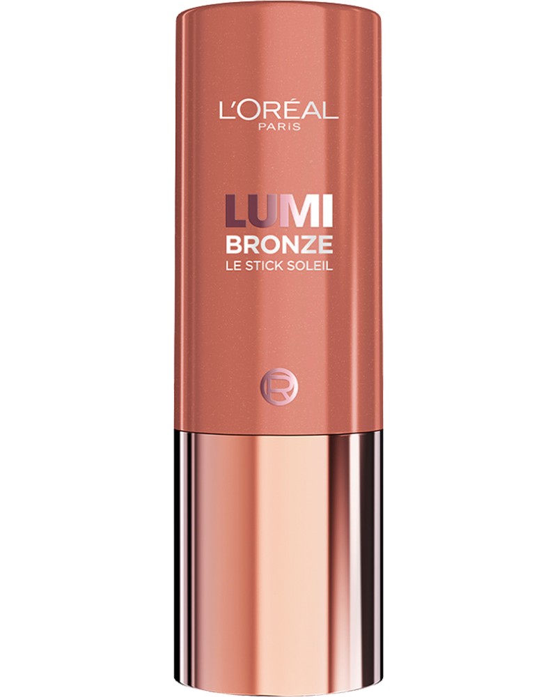 L'Oreal Lumi Bronze Le Stick Soleil L'Oreal Lumi Bronze Le Stick Soleil - Бронзиращ стик за лице със сияен завършек - продукт