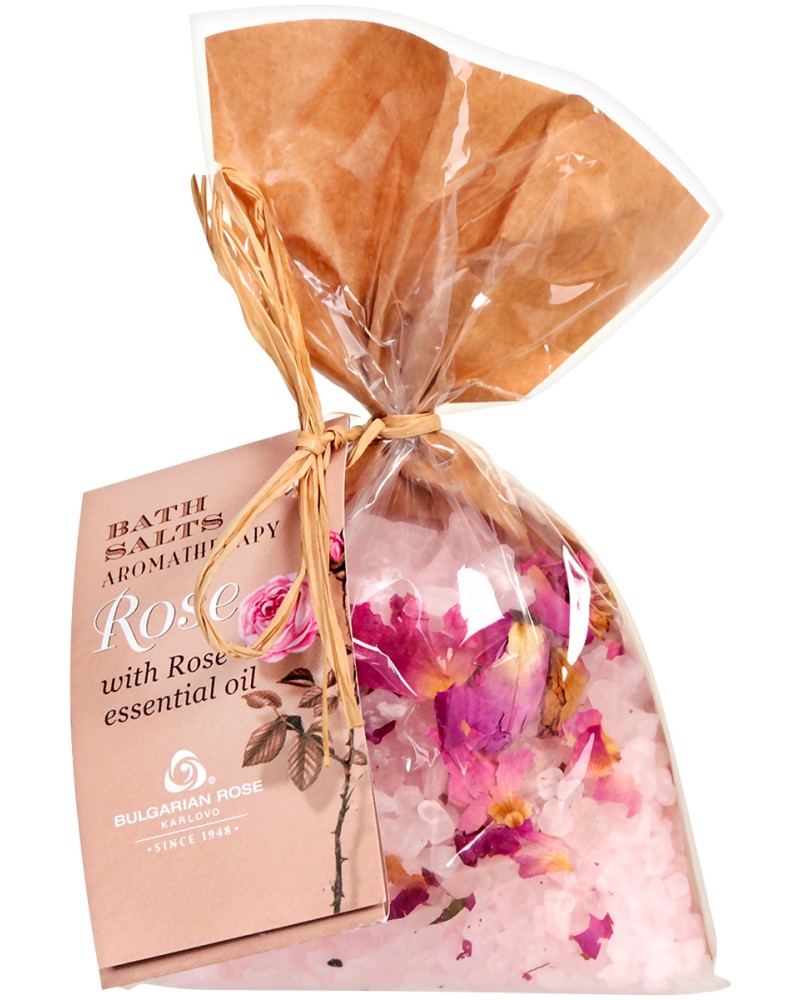 Ароматни соли за вана с роза Bulgarian Rose - Разфасовки от 100 ÷ 440 g - продукт