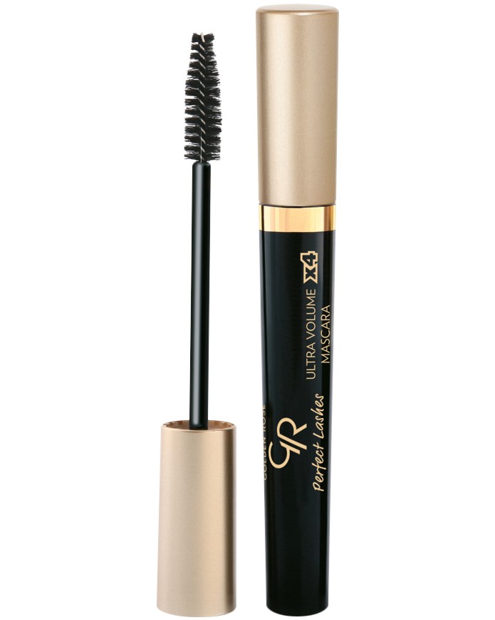 Golden Rose Perfect Lashes Ultra Volume X4 Mascara Golden Rose Perfect Lashes Ultra Volume X4 Mascara - Спирала за 4 пъти по-обемни мигли - спирала