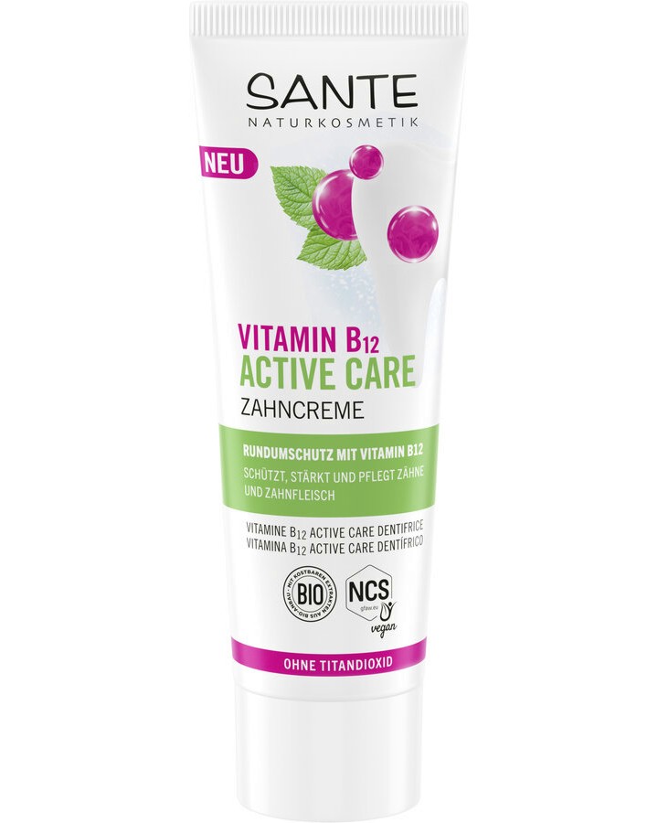 Sante Active Care Vitamin B12 Toothpaste -      B12 -   