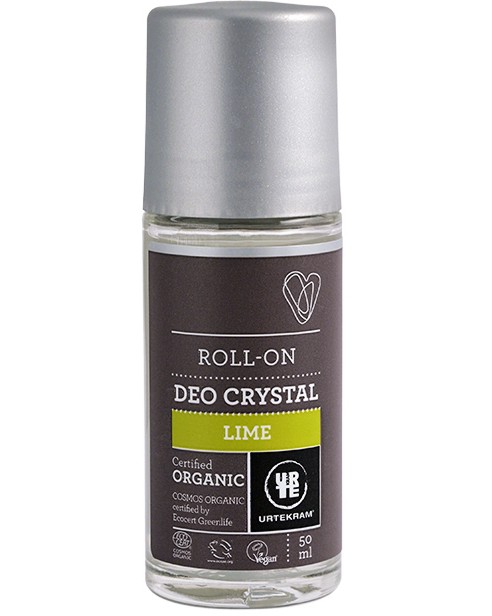 Urtekram Roll-on Deo Crystal Urtekram Roll-on Deo Crystal - Био кристален део ролон с лайм - ролон