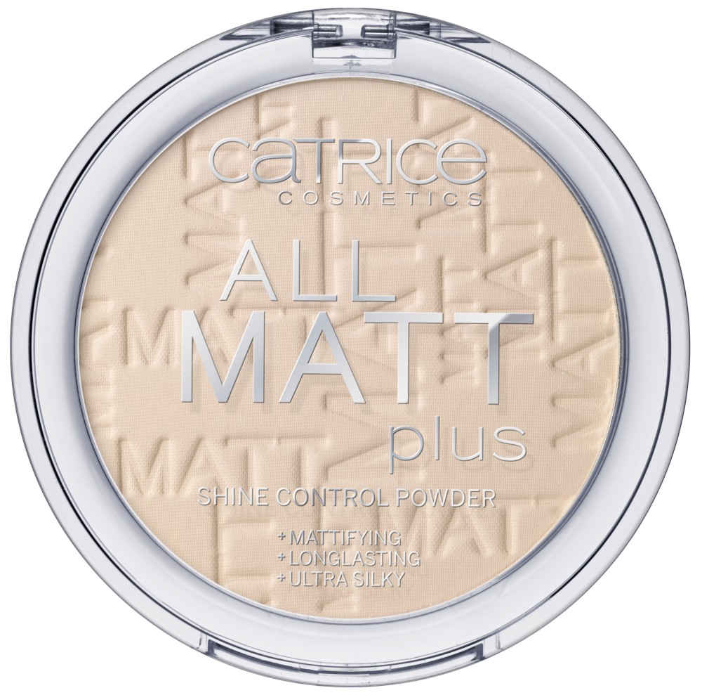 Catrice All Matt Plus Shine Control Powder - Дълготрайна матираща пудра за лице - пудра