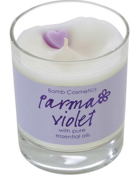 Parma Violet Glass Candle -           - 