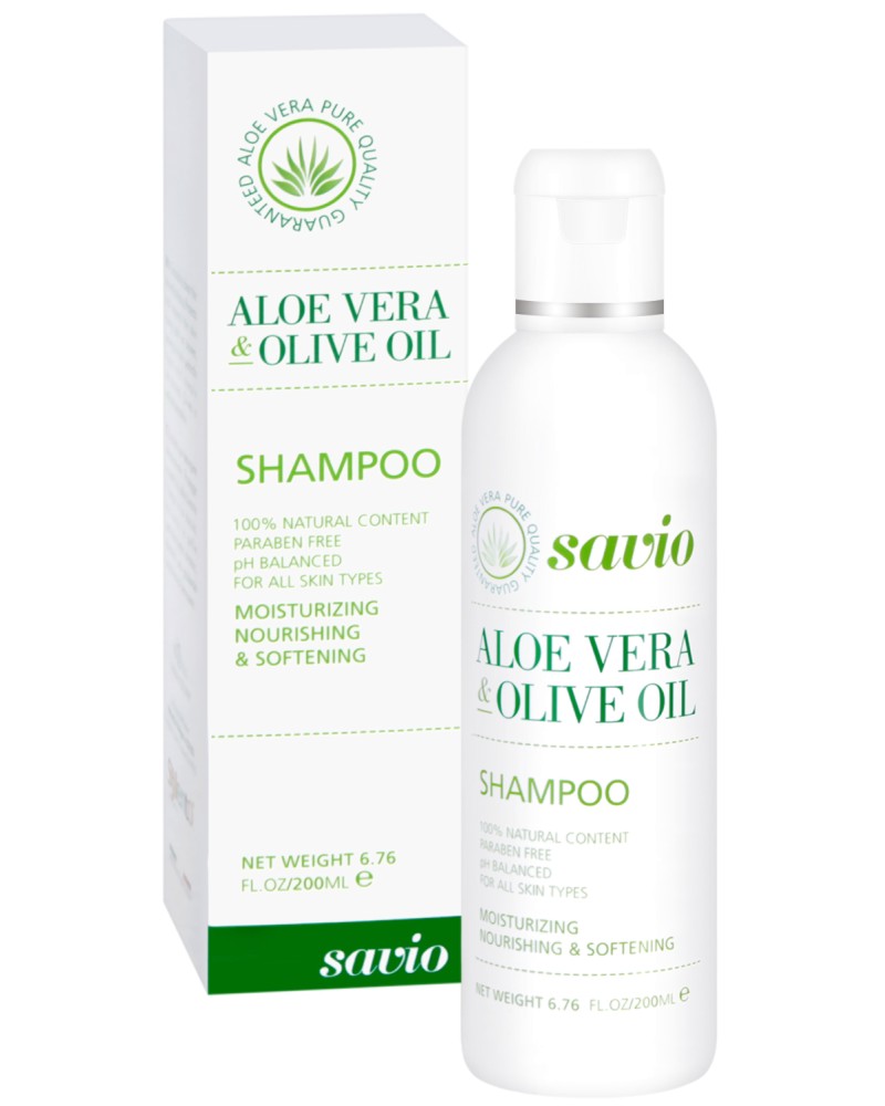 Savio Aloe Vera & Olive Oil Shampoo -           - 