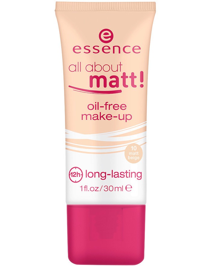 Essence All About Matt Oil-Free Make-Up - Дълготраен матиращ фон дьо тен - фон дьо тен