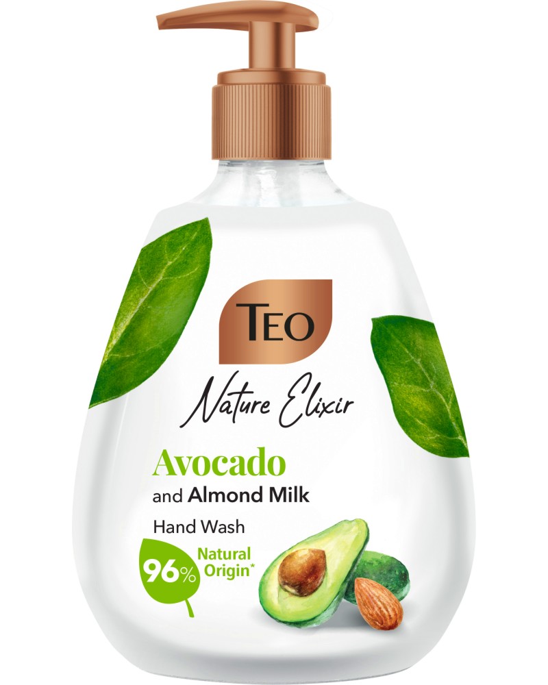Teo Nature Elixir Avocado and Almond Milk Hand Wash -       - 