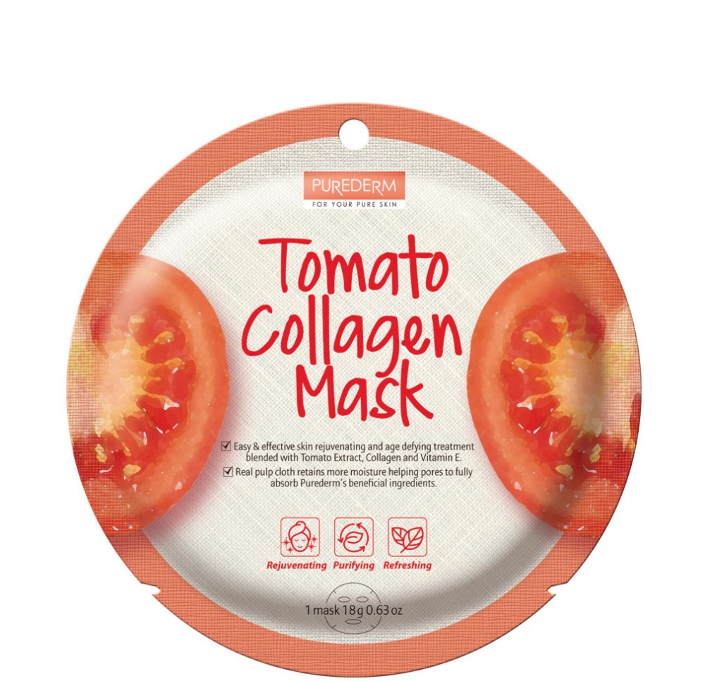 Purederm Tomato Collagen Mask -         - 