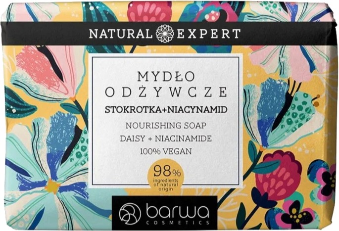 Barwa Natural Expert Daisy & Niacynamid Soap Barwa Natural Expert Daisy & Niacynamid Soap - Подхранващ сапун с ниацинамид и аромат на маргаритка - сапун