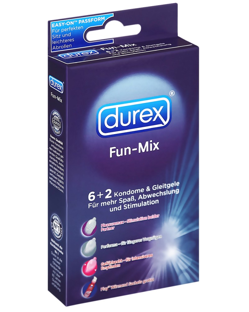 Durex Fun Mix - �������� �� 6 ���� ������������ � 2 ���������� - �������