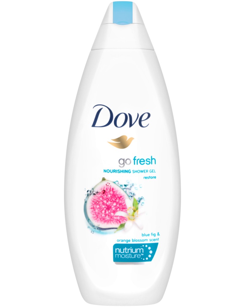 Dove Go Fresh Nourishing whit Blue Fig & Orange Blossom Scent Shower Gel -            "Go Fresh - Restore" -  
