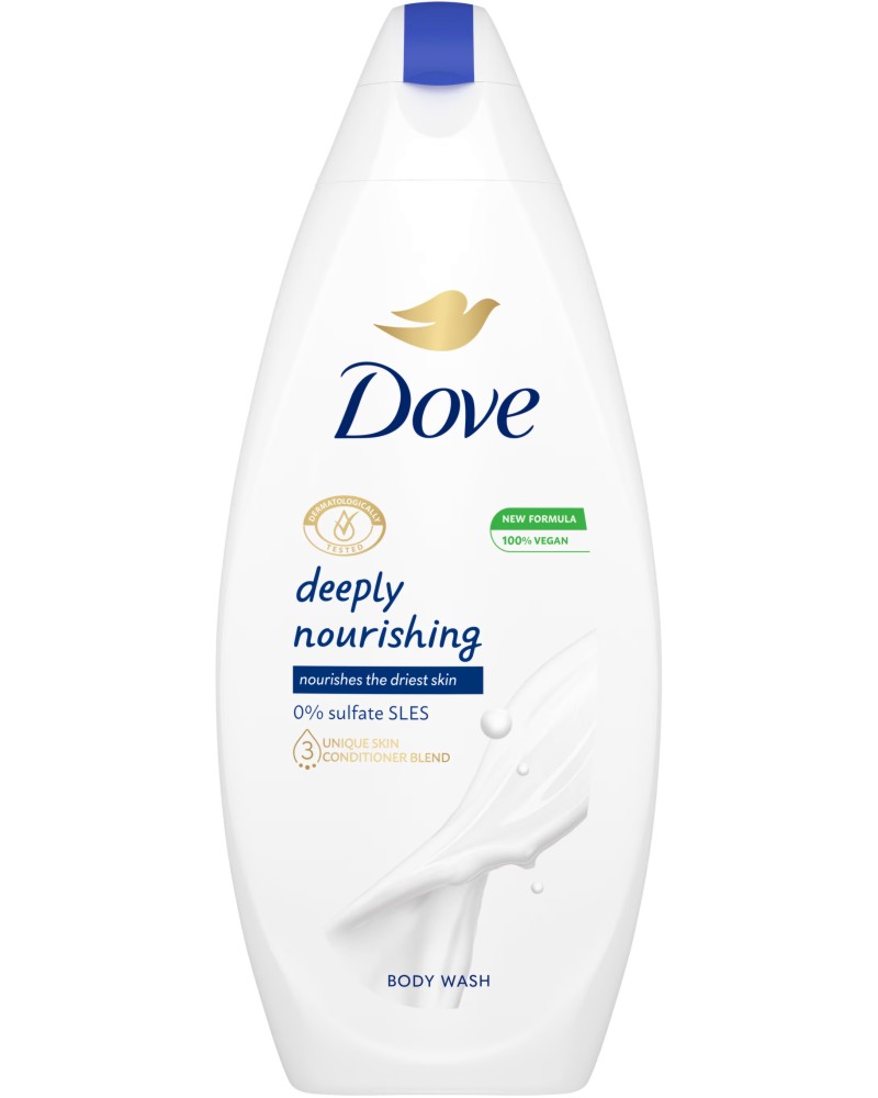 Dove Deeply Nourishing Shower Gel - Подхранващ душ гел - душ гел