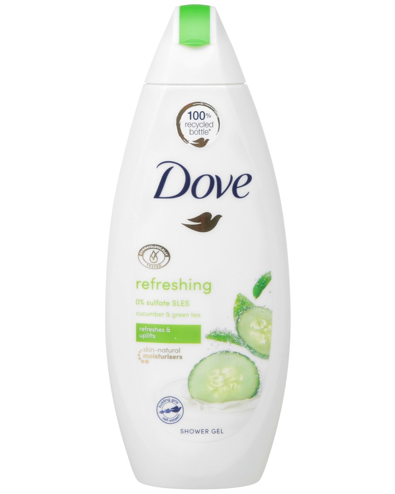 Dove Refresh Cucumber & Green Tea Shower Gel -          Go Fresh -  