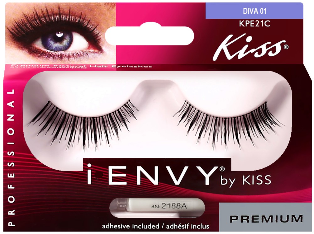 Мигли от естествен косъм Kiss i-Envy Diva 01 - От серията i-Envy - продукт