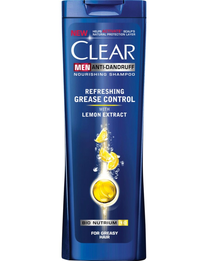 Clear Men Anti-Dandruff Refreshing Grease Control Shampoo -          - 