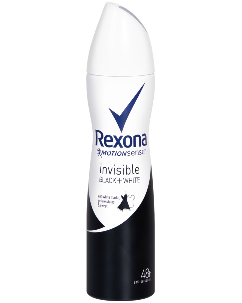 Rexona Invisible Black + White Anti-Perspirant -    - 