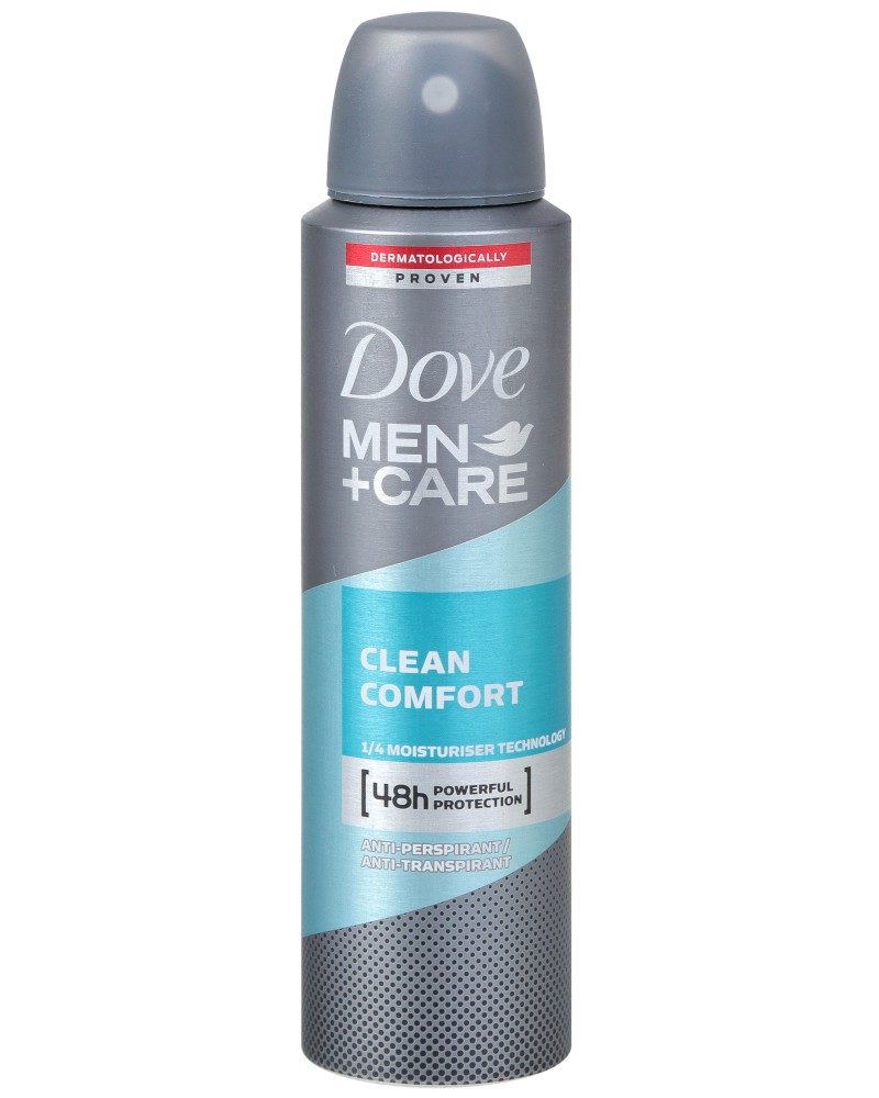 Dove Men+Care Clean Comfort Anti-Perspirant - Дезодорант против изпотяване за мъже от серията Clean Comfort - дезодорант