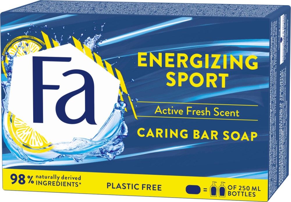 Fa Energizing Sport Caring Bar Soap -     "Sport" - 