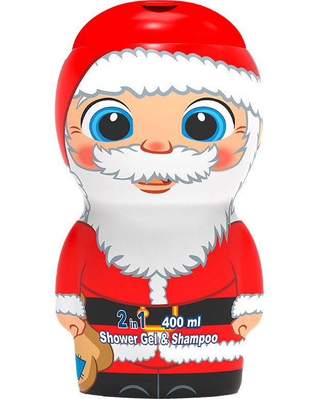 Santa Shower Gel & Shampoo 2D Santa Shower Gel & Shampoo 2D - Детски душ гел и шампоан 2 в 1 - продукт