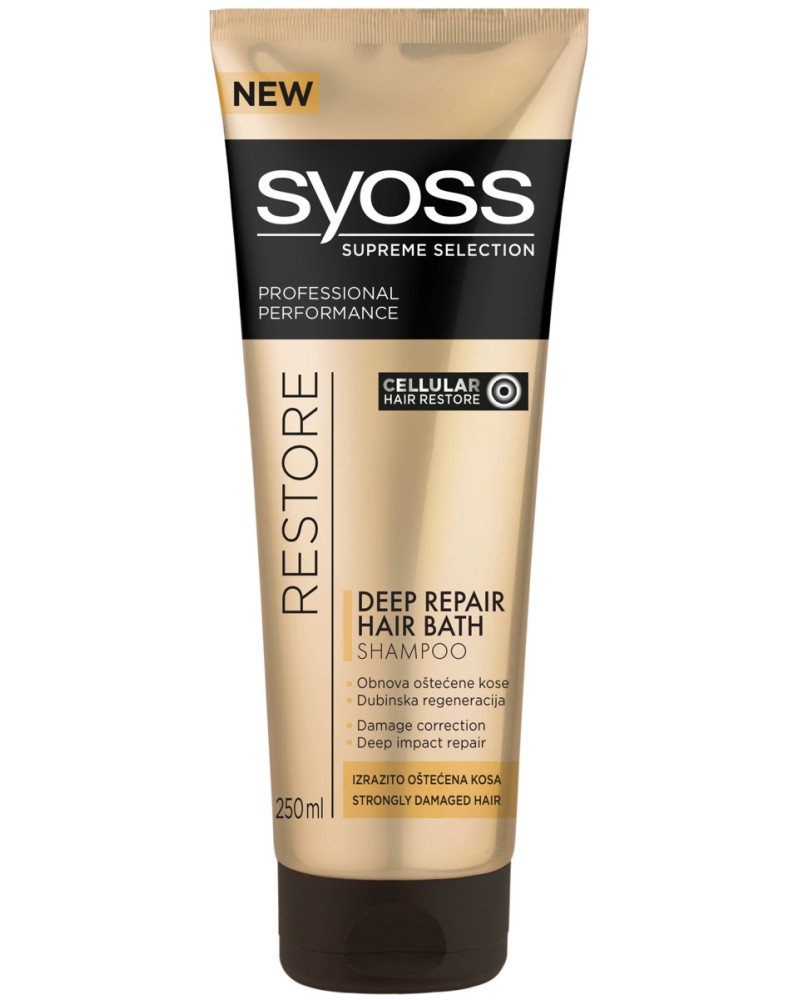 Syoss Deep Repair Hair Bath Shampoo -       - 