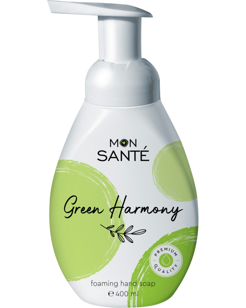 Mon Sante Green Harmony Hand Soap Mon Sante Green Harmony Hand Soap - Сапун на пяна с аромат на пролет и свежи билки - сапун