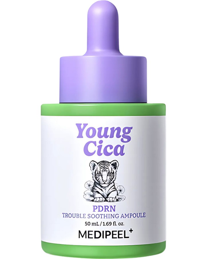MEDI-PEEL Young Cica PDRN Trouble Soothing Ampoule MEDI-PEEL Young Cica PDRN Trouble Soothing Ampoule - Успокояваща ампула за лице с азиатска центела и растителен PDRN от серията Young Cica - продукт